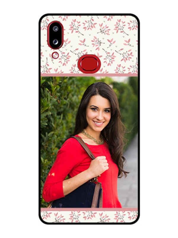 Custom Galaxy A10s Custom Glass Phone Case - Premium Floral Design
