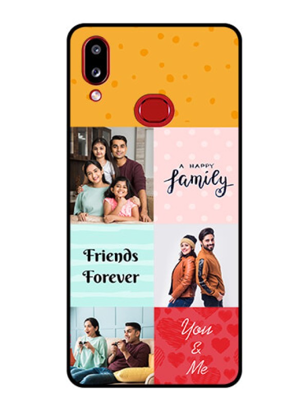 Custom Galaxy A10s Personalized Glass Phone Case - Images with Quotes Design