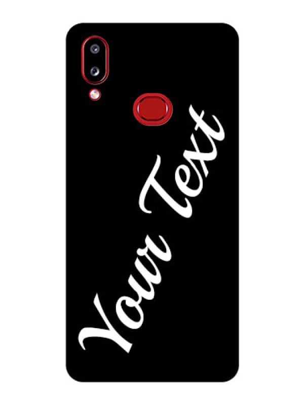 Custom Galaxy A10s Custom Glass Mobile Cover with Your Name