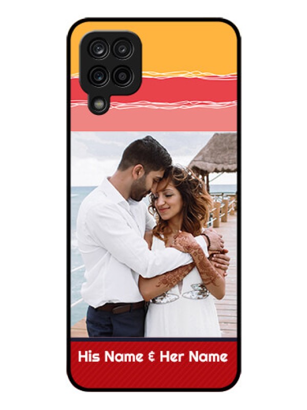 Custom Galaxy A12 Custom Glass Mobile Case - Colorful Case Design