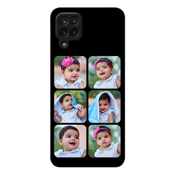Galaxy A12 Photo Printing on Glass Case - Multiple Pictures Design