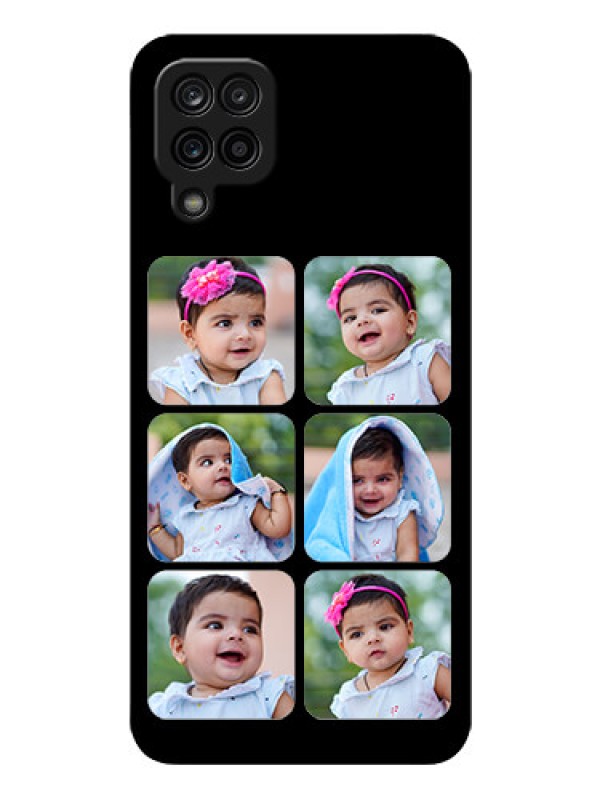 Custom Galaxy A12 Photo Printing on Glass Case - Multiple Pictures Design
