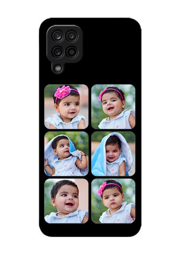 Galaxy A12 Photo Printing on Glass Case - Multiple Pictures Design