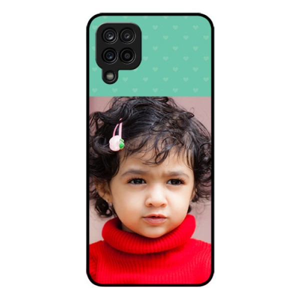 Galaxy A12 Custom Glass Phone Case - Lovers Picture Design