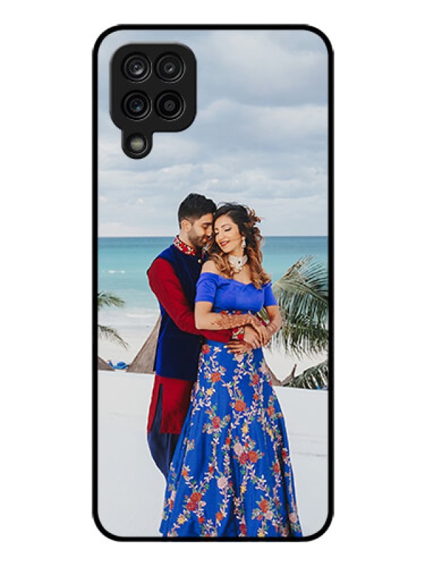 Custom Galaxy A12 Photo Printing on Glass Case - Upload Full Picture Design