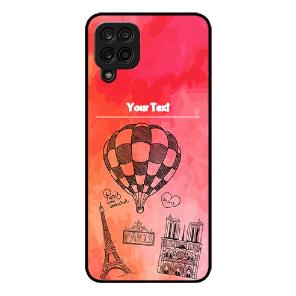 Galaxy A12 Custom Glass Phone Case - Paris Theme Design