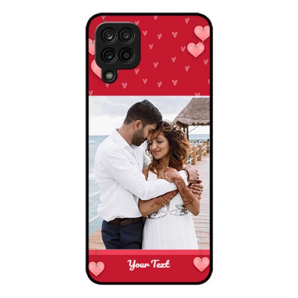 Galaxy A12 Custom Glass Phone Case - Valentines Day Design