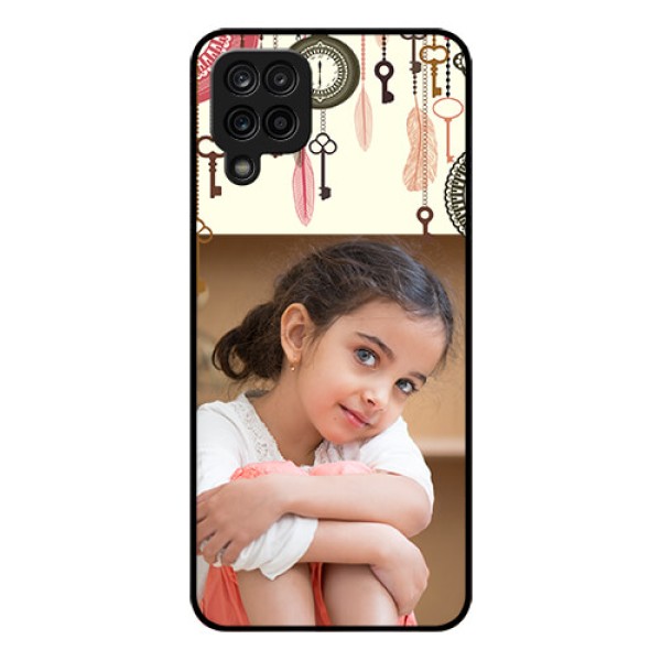 Galaxy A12 Custom Glass Mobile Case - Boho Style Design
