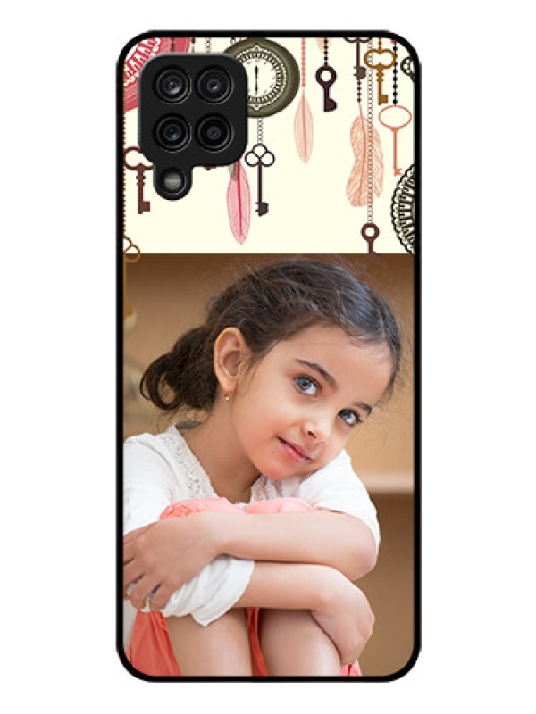 Custom Galaxy A12 Custom Glass Mobile Case - Boho Style Design