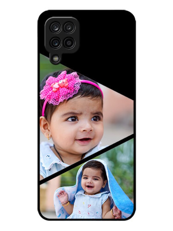 Custom Galaxy A12 Custom Glass Phone Case - Semi Cut Design