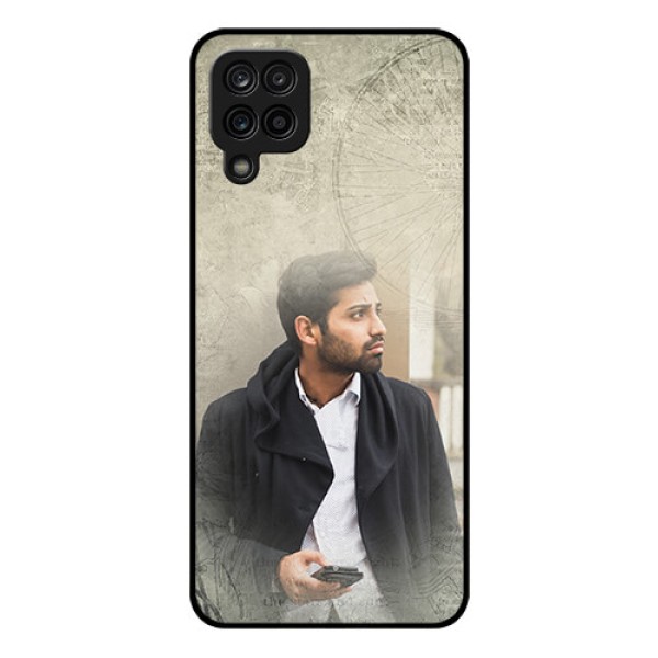 Galaxy A12 Custom Glass Phone Case - with vintage design Galaxy A12 Custom Glass Phone Case - with vintage design