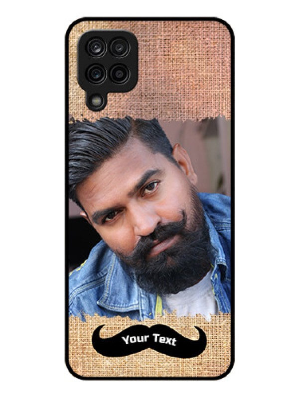 Custom Galaxy A12 Personalized Glass Phone Case - with Texture Design