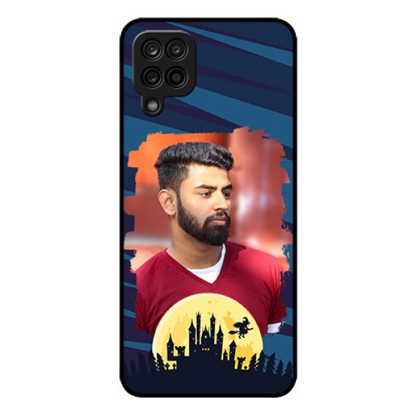 Galaxy A12 Photo Printing on Glass Case - Halloween Witch Design Galaxy A12 Photo Printing on Glass Case - Halloween Witch Design