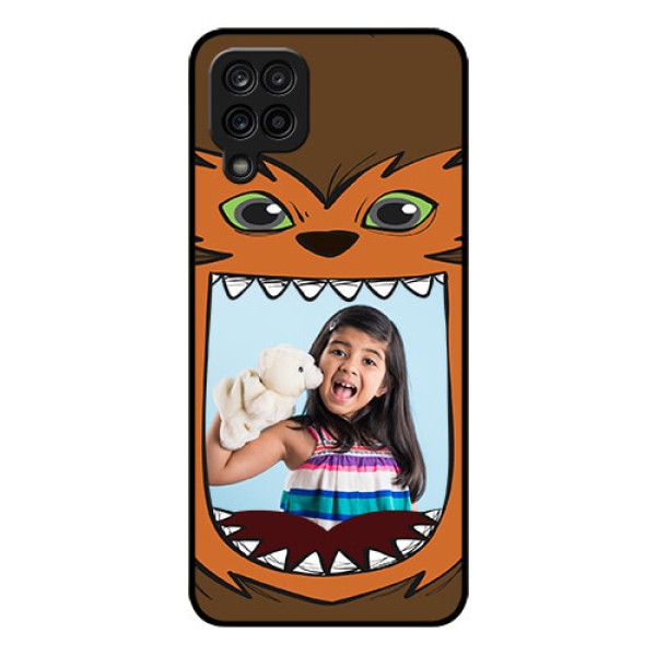Galaxy A12 Photo Printing on Glass Case - Owl Monster Back Case Design Galaxy A12 Photo Printing on Glass Case - Owl Monster Back Case Design