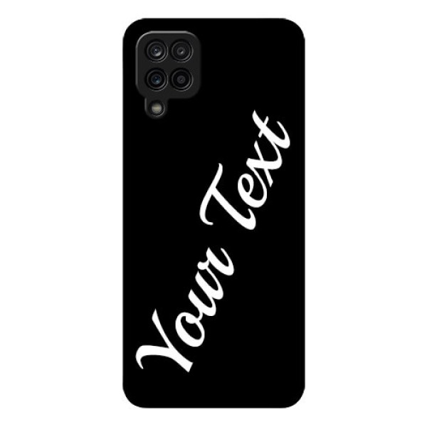 Galaxy A12 Custom Glass Mobile Cover with Your Name