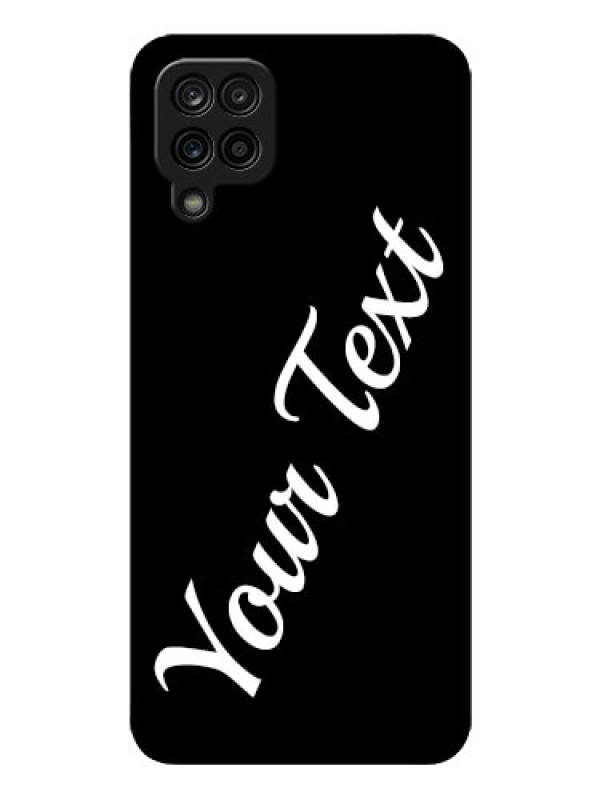 Custom Galaxy A12 Custom Glass Mobile Cover with Your Name