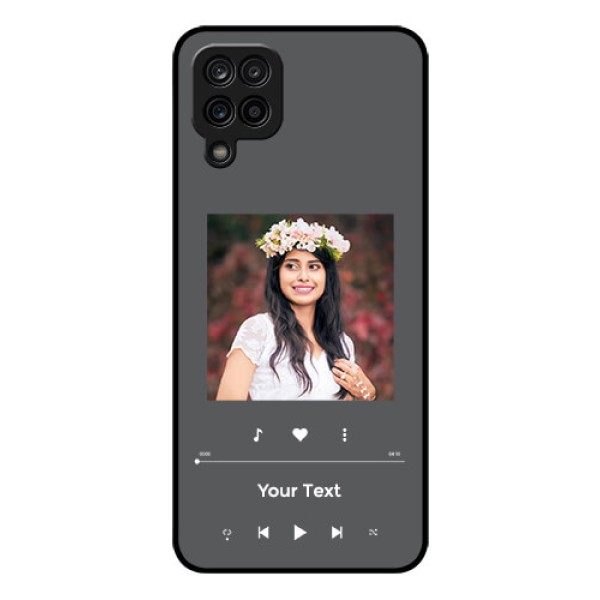Galaxy A12 Custom Glass Mobile Case - Play The Music Design