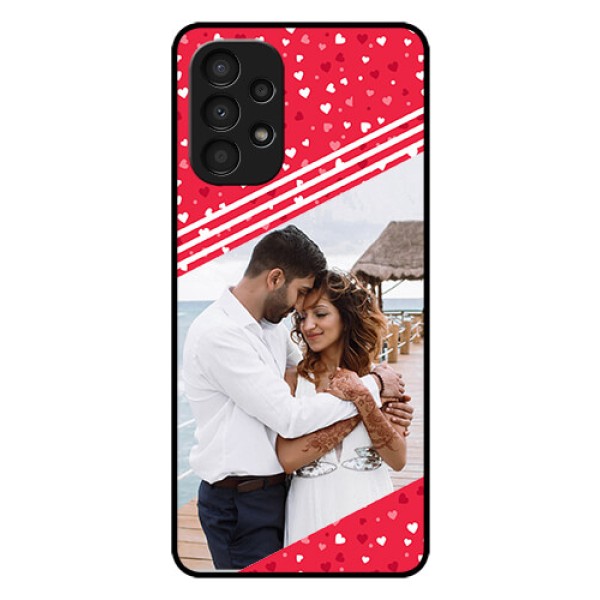 Galaxy A13 Custom Glass Mobile Case - Valentines Gift Design Galaxy A13 Custom Glass Mobile Case - Valentines Gift Design