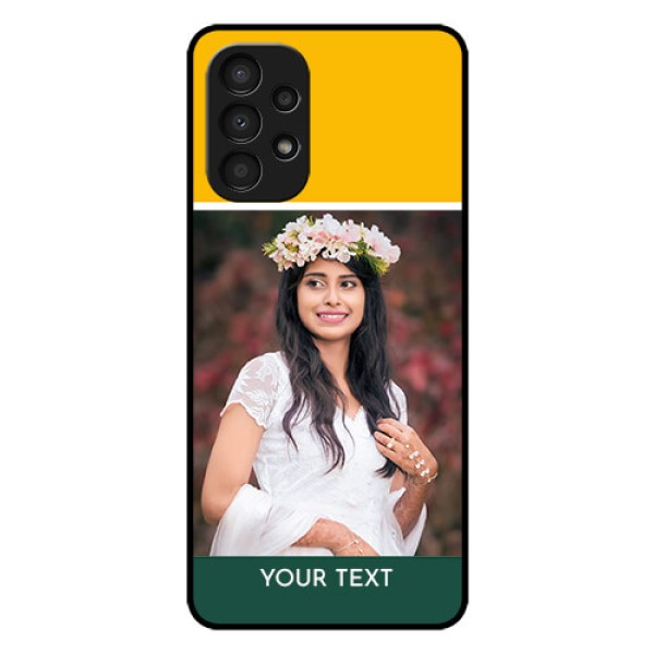 Galaxy A13 Photo Printing on Glass Case - Love You Design