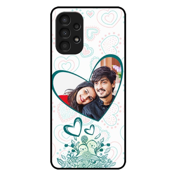 Galaxy A13 Photo Printing on Glass Case - Premium Couple Design Galaxy A13 Photo Printing on Glass Case - Premium Couple Design