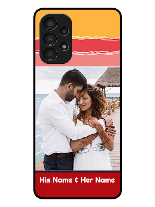 Custom Galaxy A13 Custom Glass Mobile Case - Colorful Case Design