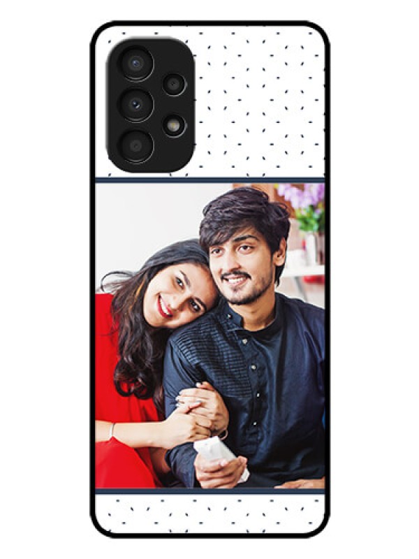 Custom Galaxy A13 Personalized Glass Phone Case - Premium Dot Design