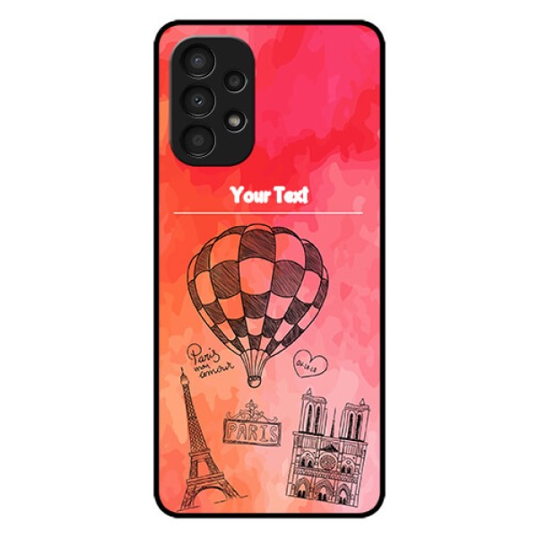 Galaxy A13 Custom Glass Phone Case - Paris Theme Design