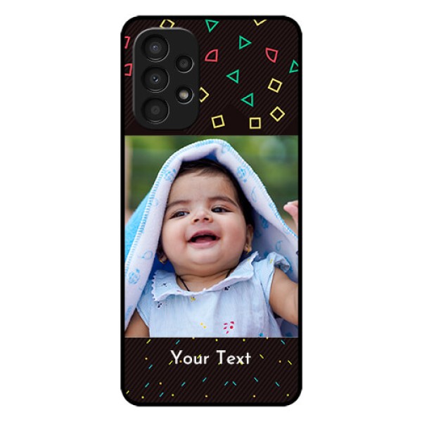 Galaxy A13 Custom Glass Phone Case - with confetti birthday design