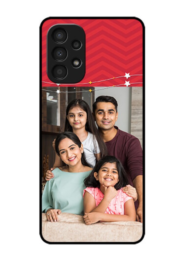 Galaxy A13 Personalized Glass Phone Case - Happy Family Design