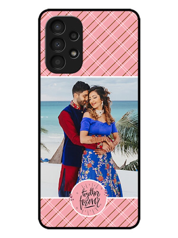 Custom Galaxy A13 Personalized Glass Phone Case - Together Forever Design