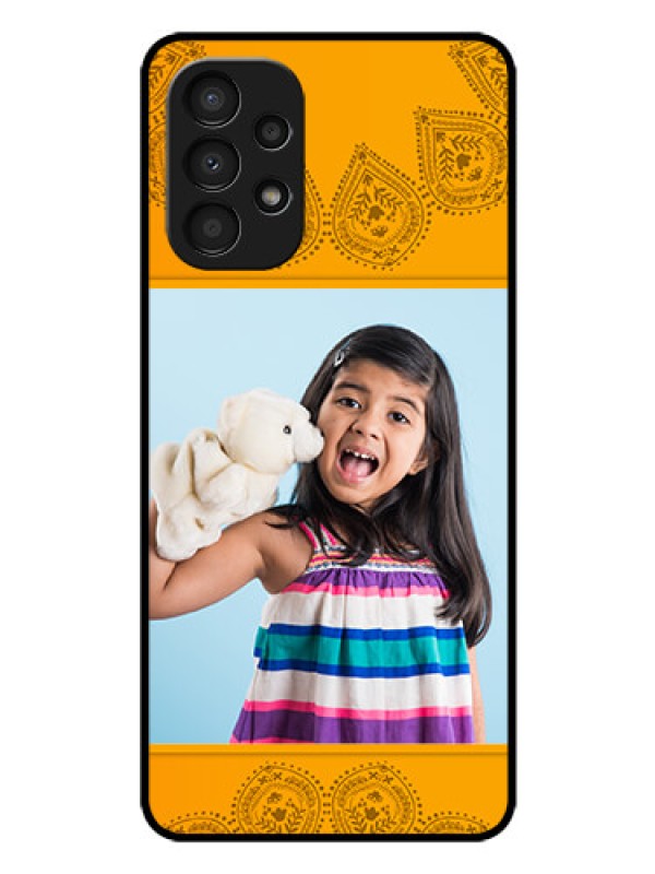 Custom Galaxy A13 Personalized Glass Phone Case - Photo Wedding Design