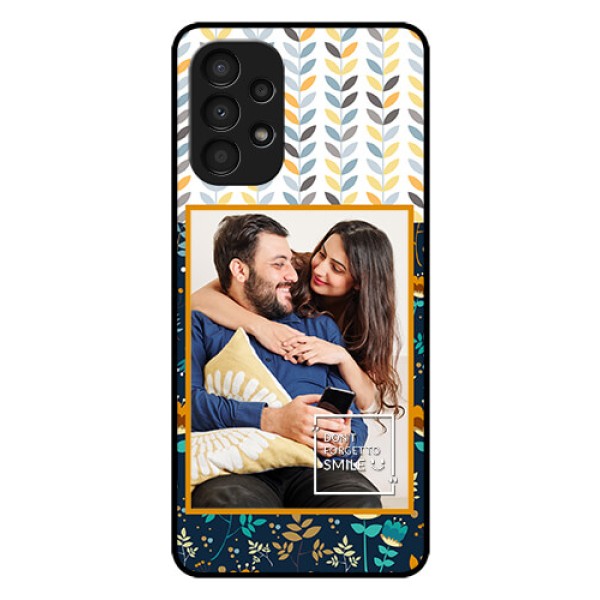Galaxy A13 Custom Glass Mobile Case - Pattern Design