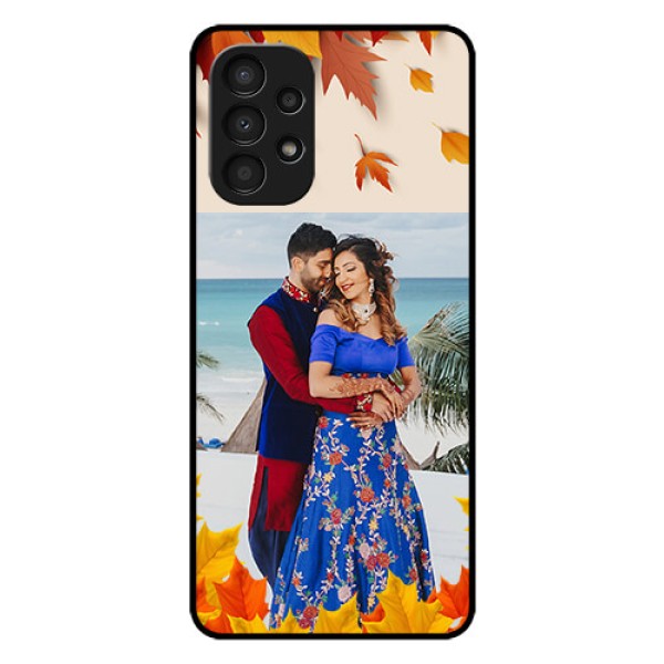 Galaxy A13 Photo Printing on Glass Case - Autumn Maple Leaves Design Galaxy A13 Photo Printing on Glass Case - Autumn Maple Leaves Design