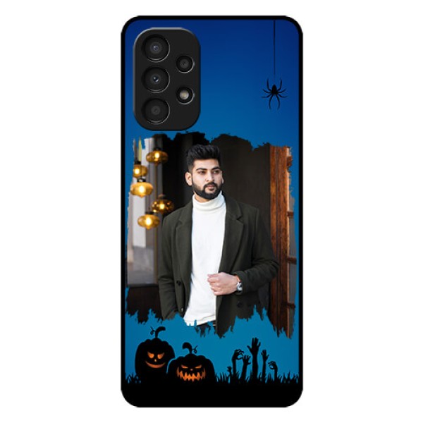 Galaxy A13 Photo Printing on Glass Case - with pro Halloween design Galaxy A13 Photo Printing on Glass Case - with pro Halloween design