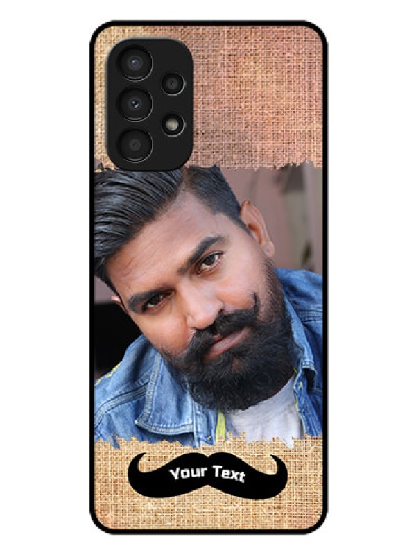 Custom Galaxy A13 Personalized Glass Phone Case - with Texture Design