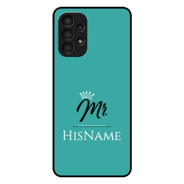 Galaxy A13 Custom Glass Phone Case Mr with Name Galaxy A13 Custom Glass Phone Case Mr with Name