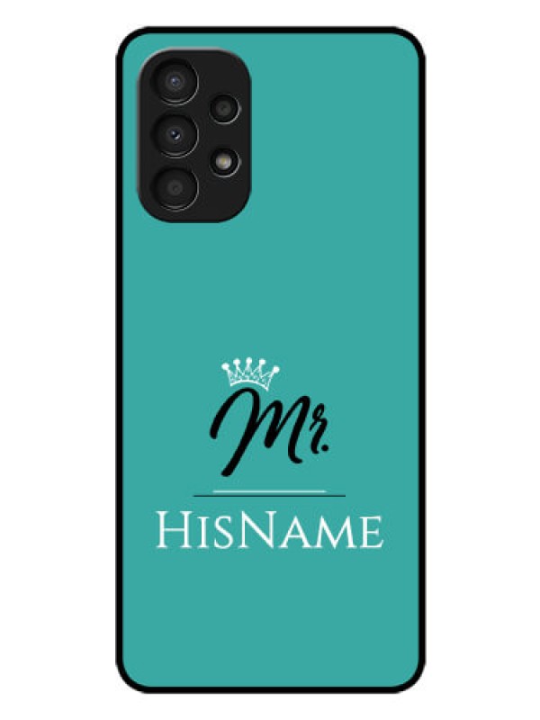 Custom Galaxy A13 Custom Glass Phone Case Mr with Name