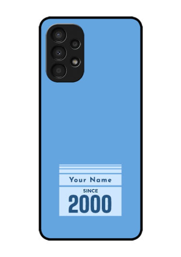 Galaxy A13 Custom Glass Mobile Case - Custom Year of birth Design