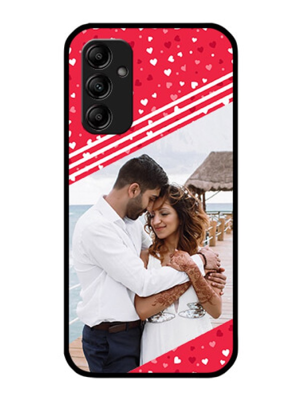 Custom Galaxy A14 4G Custom Glass Mobile Case - Valentines Gift Design