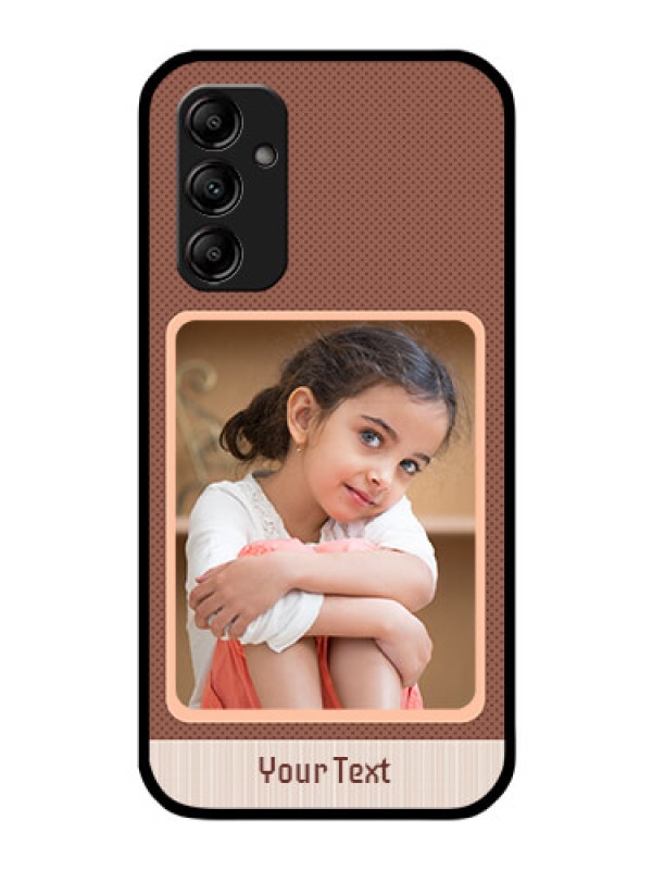 Custom Galaxy A14 4G Custom Glass Phone Case - Simple Pic Upload Design