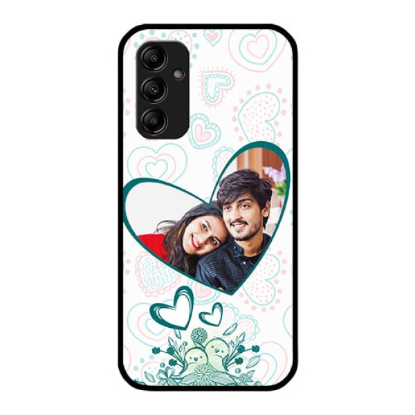 Galaxy A14 4G Photo Printing on Glass Case - Premium Couple Design Galaxy A14 4G Photo Printing on Glass Case - Premium Couple Design