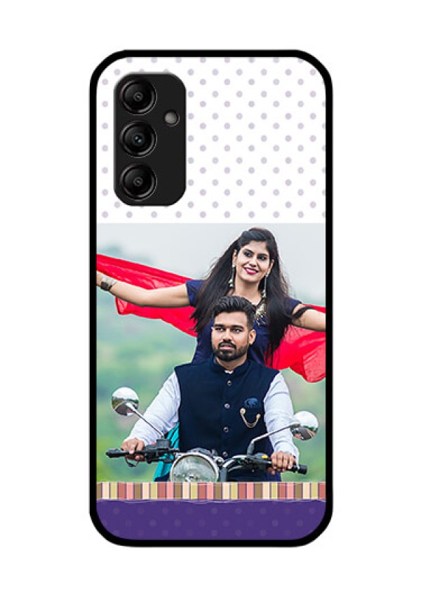 Galaxy A14 4G Photo Printing on Glass Case - Cute Family Design