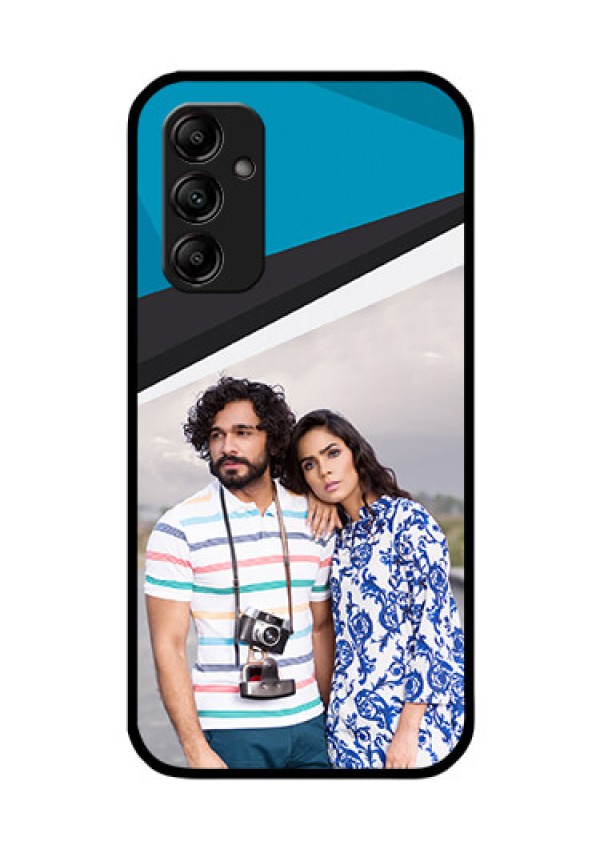 Galaxy A14 4G Photo Printing on Glass Case - Simple Pattern Photo Upload Design