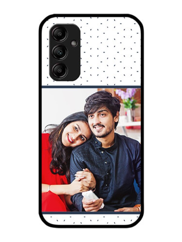 Custom Galaxy A14 4G Personalized Glass Phone Case - Premium Dot Design