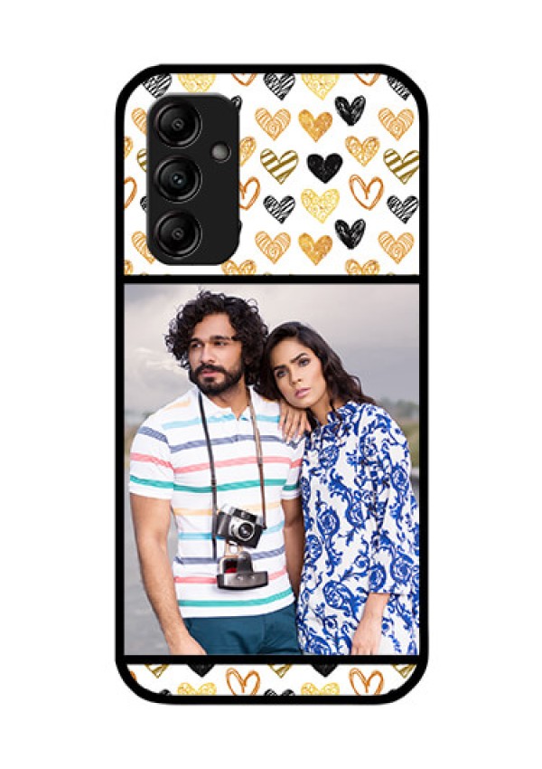 Galaxy A14 4G Photo Printing on Glass Case - Love Symbol Design