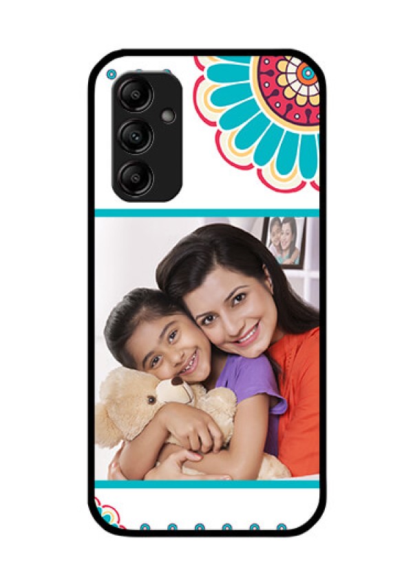 Galaxy A14 4G Custom Glass Phone Case - Flower Design