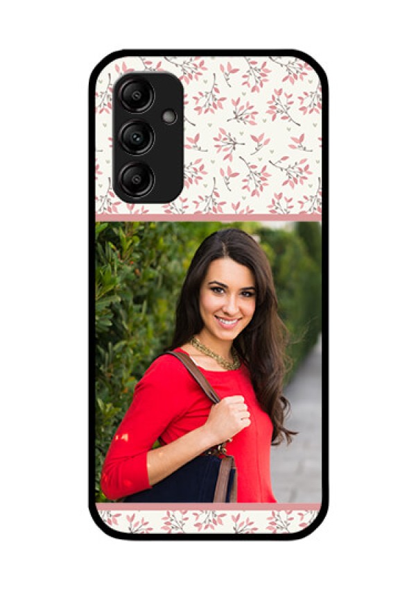 Galaxy A14 4G Custom Glass Phone Case - Premium Floral Design
