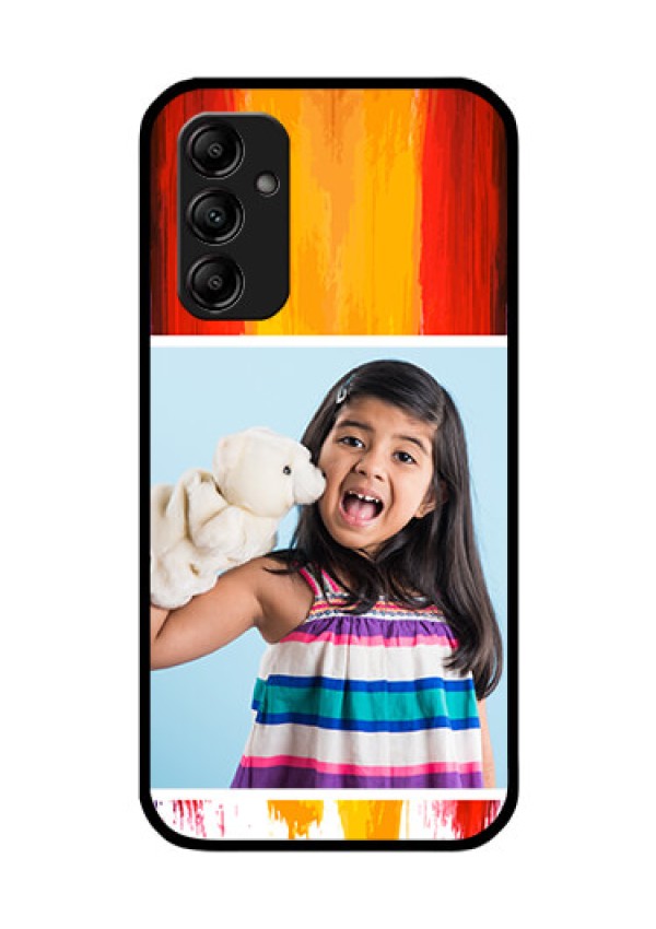 Galaxy A14 4G Personalized Glass Phone Case - Multi Color Design