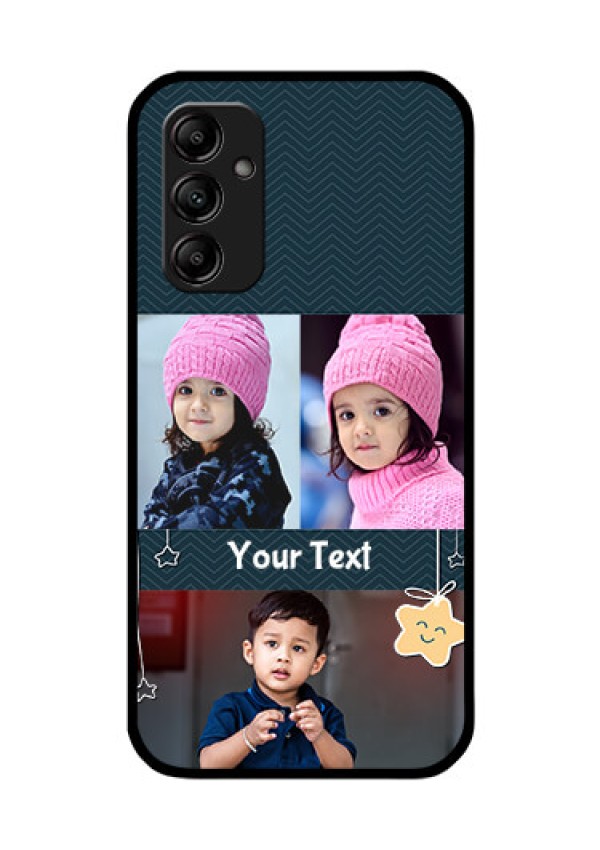 Galaxy A14 4G Custom Glass Mobile Case - Hanging Stars Design
