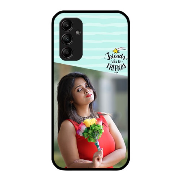 Galaxy A14 4G Custom Glass Phone Case - Friends Picture Icon Design